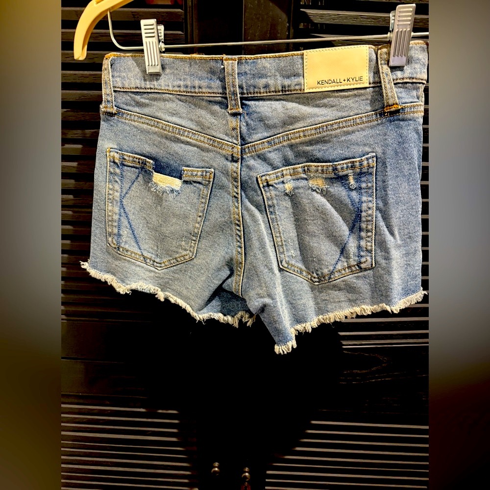 Kendall + Kylie Distressed Denim Shorts